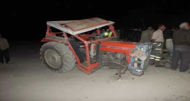 Tokat’ta yan yatan traktördeki 1 kişi öldü, 1 kişi yaralandı