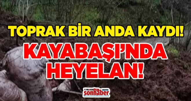 Toprak Bir Anda Kaydı! YOMRA’DA HEYELAN