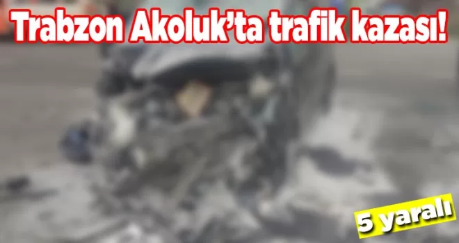 Trabzon Akoluk’ta trafik kazası!