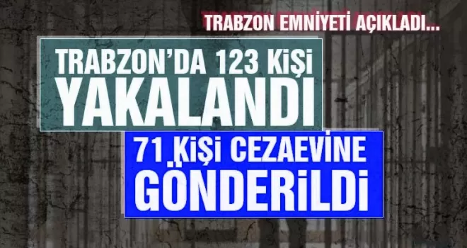Trabzon'da 71 kişi cezaevine gönderildi!