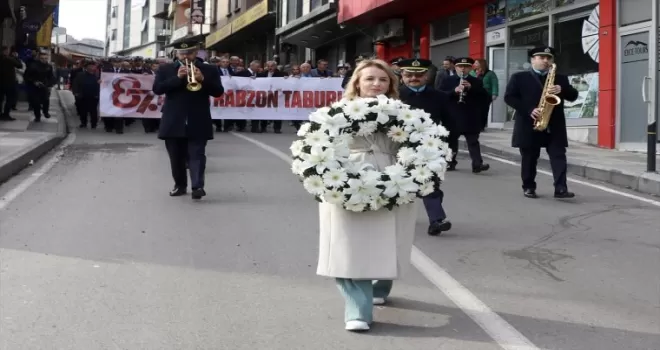 Trabzon'da 87'nci Alay anısına denize çelenk bırakıldı