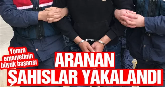 Trabzon'da aranan şahıslar yakalandı