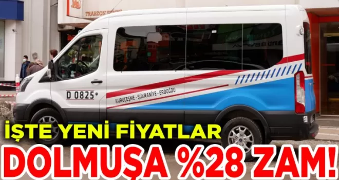 Trabzon’da Dolmuş Ücretlerine Zam! 