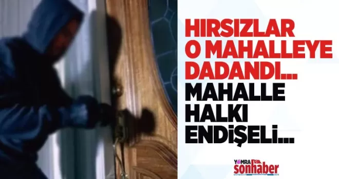 Trabzon’da hırsızlar o mahalleye dadandı! Vatandaşlar endişeli