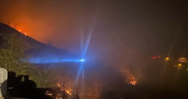 Trabzon’da iki ilçede örtü yangınları