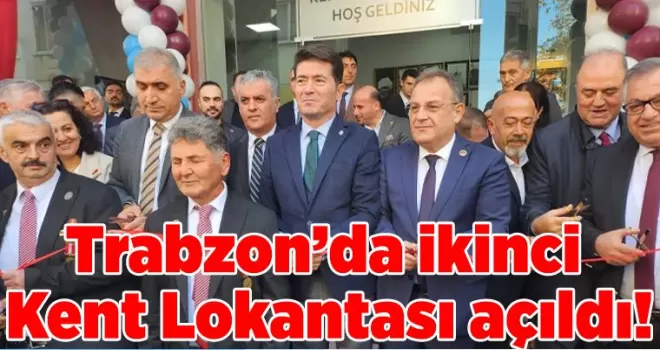 Trabzon’da ikinci Kent Lokantası açıldı! “Yemek paralarını bugün ben ödüyorum“