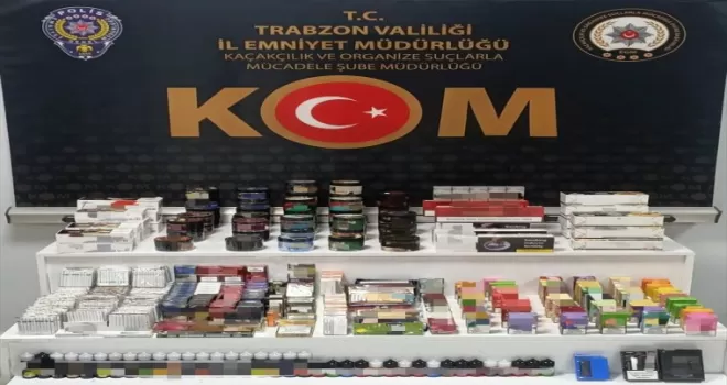 Trabzon’da kaçak sigara operasyonunda bir kişi hakkında işlem yapıldı