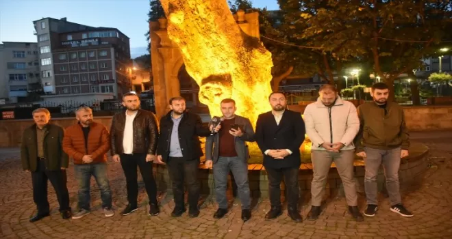 Trabzon’da sabah namazı sonrası “Soykırıma Hayır“ etkinliği düzenlendi