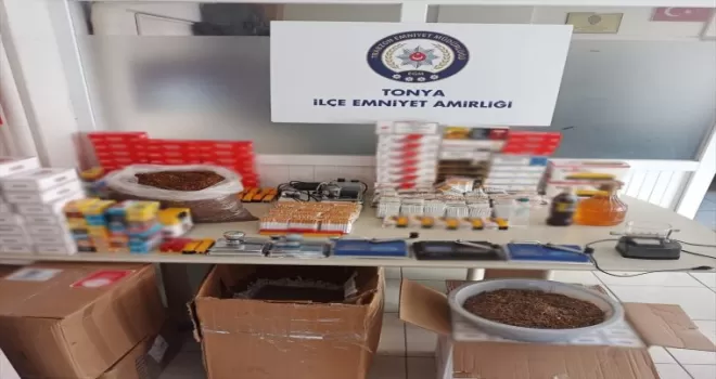 Trabzon’da sahte içki ve tütün operasyonunda 2 kişi yakalandı