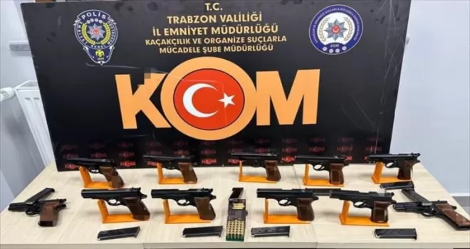Trabzon’da silah kaçakçılığı operasyonunda 1 kişi gözaltına alındı