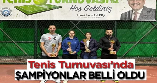 Trabzon’da Tenis Turnuvası’nda şampiyonlar belli oldu 