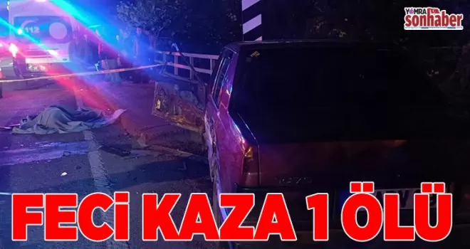 Trabzon'da trafik kazasında 1 kişi öldü