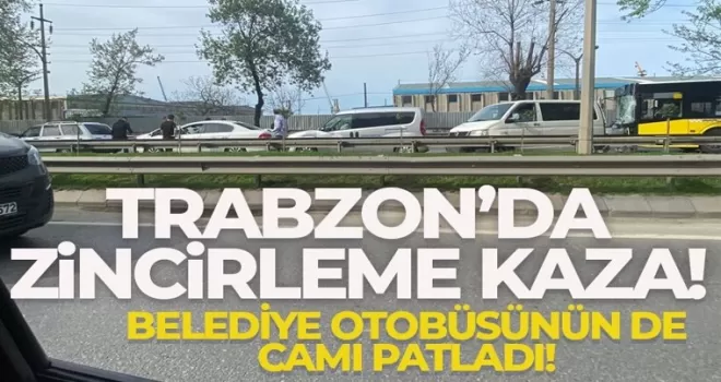Trabzon’da zincirleme kazada 8 araçta maddi hasar...