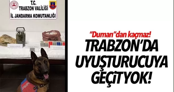 Trabzon Jandarma'nın Duman'ından kaçamadılar!