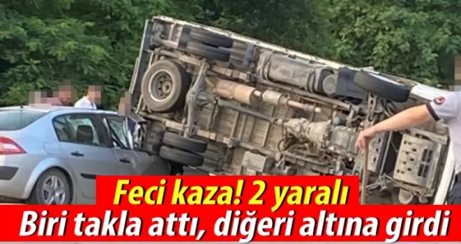 Trabzon yolunda feci kaza! 