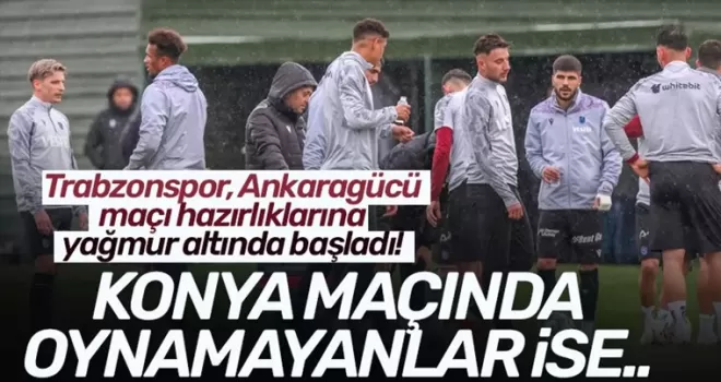 Trabzonspor Ankaragücü maçı hazırlıklarına başladı...