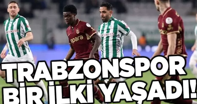 Trabzonspor bir ilki yaşadı!