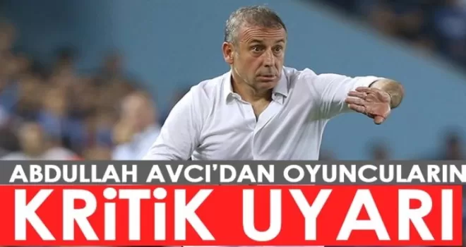 Trabzonspor'da Abdullah Avcı hedefi belirledi!