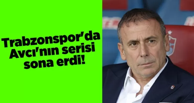 Trabzonspor’da Avcı’nın serisi sona erdi!