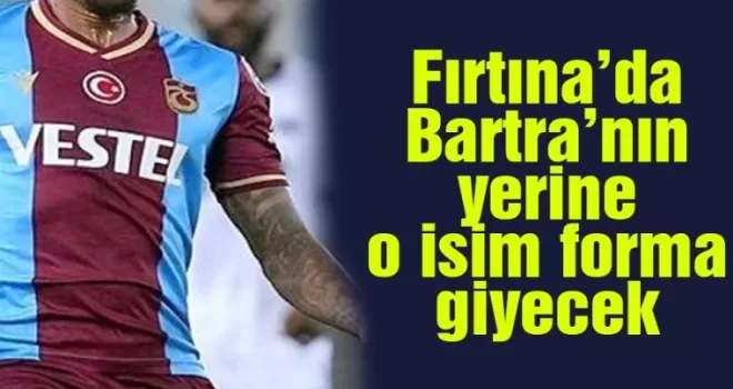 Trabzonspor'da Bartra'nın yerine Gbamin