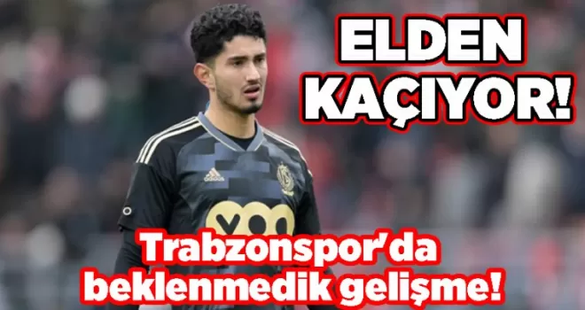 Trabzonspor’da beklenmedik gelişme! O futbolcu elden kaçıyor