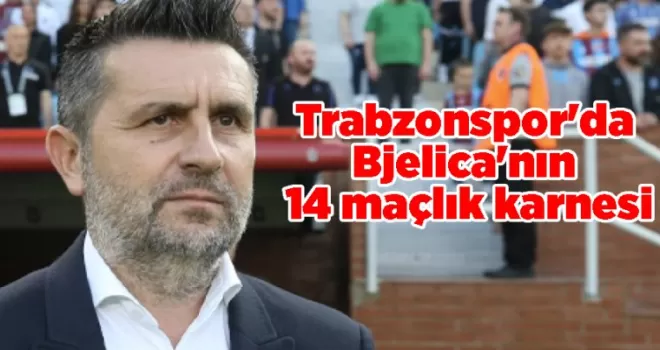 Trabzonspor’da Bjelica’nın 14 maçlık karnesi