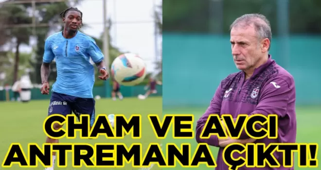 Trabzonspor’da Cham ve Avcı antrenmana çıktı!