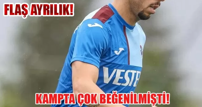 Trabzonspor’da flaş ayrılık!