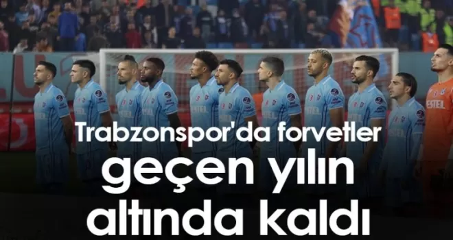 Trabzonspor'da forvetler geçen yılın altında kaldı