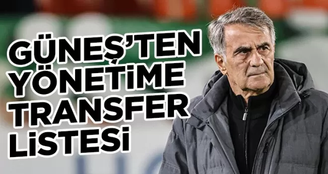 Trabzonspor’da Güneş’ten yönetime transfer listesi! 
