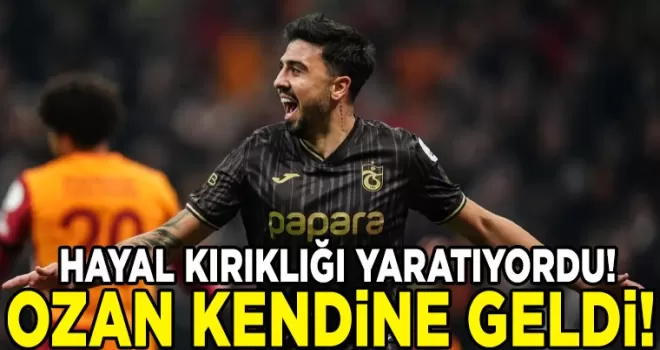 Trabzonspor’da hayal kırıklığı yaratıyordu! Derbi performansıyla kendine geldi