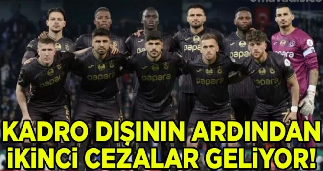 Trabzonspor’da kadro dışının ardından, ikinci ceza da geliyor...