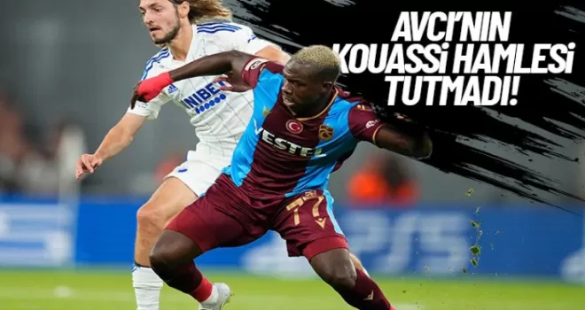 Trabzonspor'da Kouassi hamlesi tutmadı!