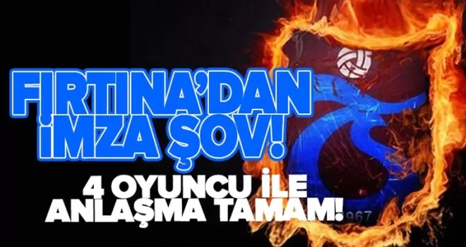 Trabzonspor’da sıcak gelişme! 4 isimle flaş sözleşme!