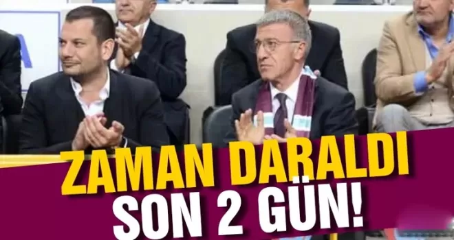 Trabzonspor’da zaman daraldı! Son 2 gün