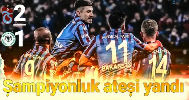 Trabzonspor'dan şampiyonluk için dev adım!
