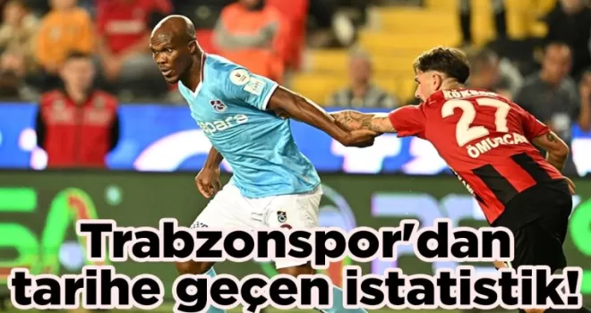Trabzonspor’dan tarihe geçen istatistik!
