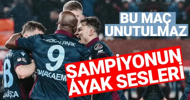 Trabzonspor’dan unutulmaz geri dönüş!