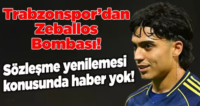 Trabzonspor’dan Zeballos Bombası!