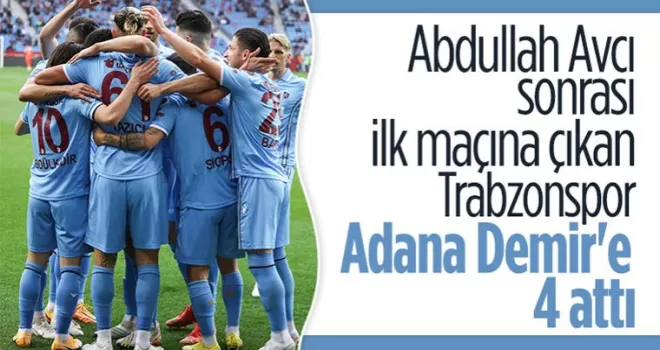 Trabzonspor, evinde Adana Demirspor’u yendi