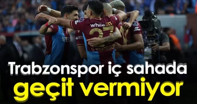 Trabzonspor iç sahada geçit vermiyor