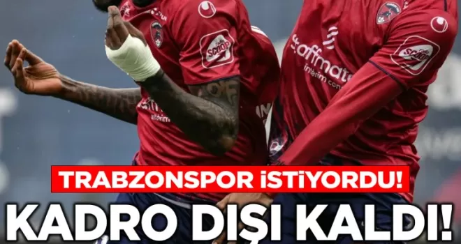 Trabzonspor ısrarla transfer etmek istiyordu! Kadro dışı bırakıldı..