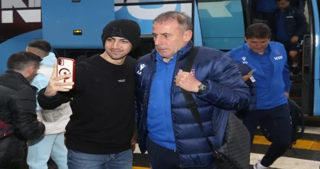 Trabzonspor kafilesi, Antalya'ya gitti