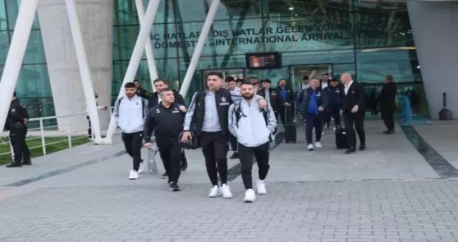 Trabzonspor kafilesi, Hatay'a geldi
