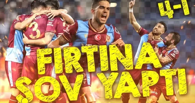 Trabzonspor şov yaptı!