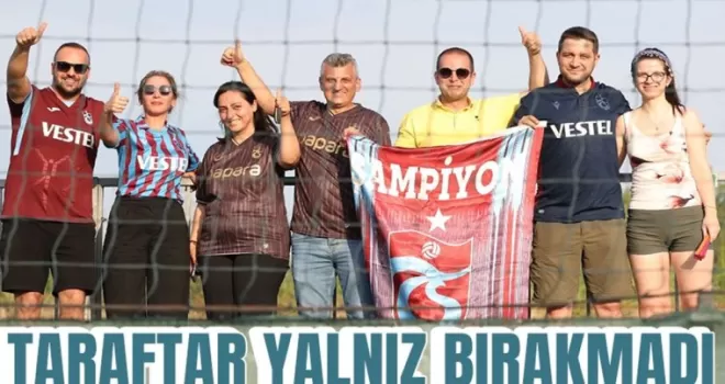 Trabzonspor Taraftarları 4 Saatlik Yolculukla Takımlarına Destek Verdi!
