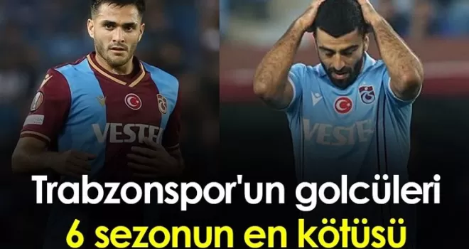 Trabzonspor’un golcüleri 6 sezonun en kötüsü