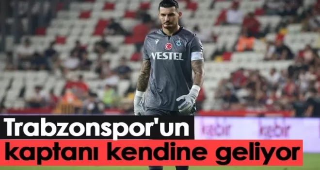 Trabzonspor'un kaptanı kendine geliyor