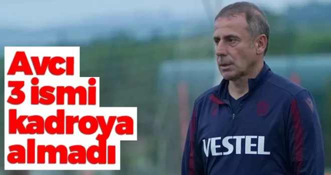 Trabzonspor'un Malatyaspor kadrosunda 3 isim yok
