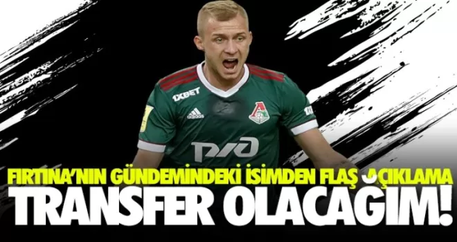 Trabzonspor'un transfer listesindeki Barinov'dan flaş açıklama